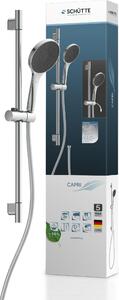 SCHÜTTE CAPRI, set per doccia a soffione, cromato