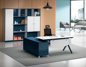 Elegante suite da studio Armadio da ufficio di design Scrivania moderna