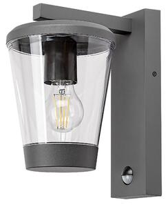 Rabalux 7267 Applique da esterno Savano, E27, alluminio, antracite, rotonda, classica, IP44, ø160mm
