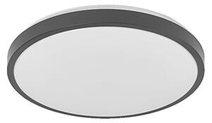 LEDVANCE ORBIS LONDON Plafoniera LED 400mm, nera, 24W, 2700lm, colore della luce bianco caldo, distribuzione della luce molto omogenea, lunga durata, modulo LED installato in modo permanente, rotonda, classe di protezione IP20, 3000K