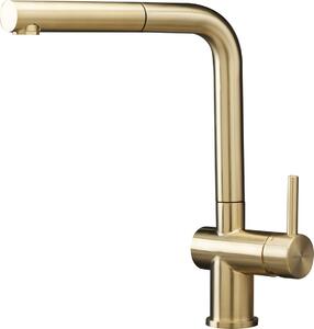 Miscelatore Reginox R38796 CEDAR GOLD II con bocca estraibile / Miscelatore da cucina / Miscelatore monocomando / Miscelatore