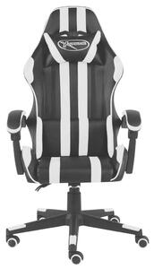 Sedia da Gaming Nero e Bianco in Pelle finta