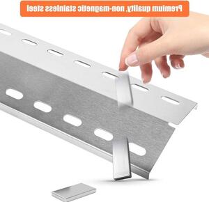 Cappa universale in acciaio inossidabile, dimensioni 36,5 x 12 cm, per barbecue - compatibile con i modelli Chicago 3, BOSTON PRO 3K, Boston 6 Kr turbo, 3561, Brahma 4.0 - confezione da 4 pezzi