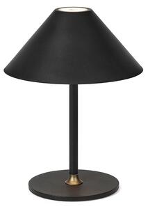 HYGGE Lampada da tavolo a LED con alimentazione a batteria nera