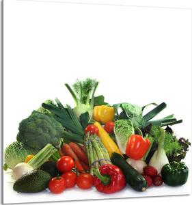 PIATTO IN VETRO PER CUCINA 60x65 verdure