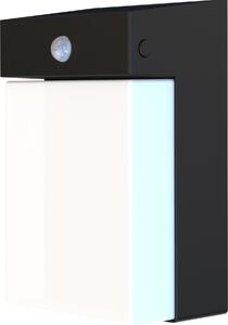 Applique solare da esterno in alluminio con sensore di movimento, grado di protezione IP54, dimmerabile, orientabile verticalmente