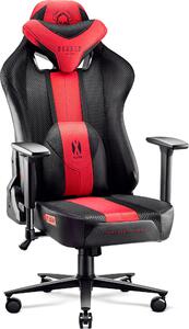 Diablo X-Player Gaming Chair Sedia da ufficio Tessuto 3D Braccioli Design ergonomico Cuscino collo/glutei Crimson-Anthracite Normale L