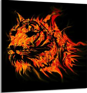PIATTO IN VETRO PER CUCINA 60x65 Tiger