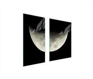 Piastre copri fornelli 2 pezzi 75x52 Copri piano cottura in Vetroceramica tagliere in vetro luna nero