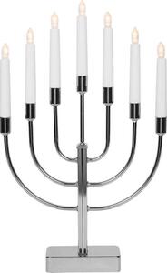 Lampadario a LED in metallo "Anywhere" argento / cromo Funzione timer Funzionamento a batteria 1075