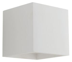 Applique moderno Rubik bianco, in gesso, x 11.5 cm, INSPIRE