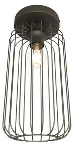 Plafonriera Minimal Industrial Barn 1 Luce Nera