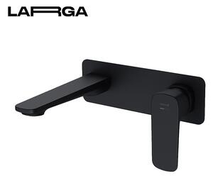 Miscelatore per lavabo con corpo miscelatore LARGA nero (S951-385)