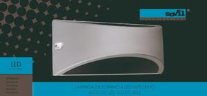 Applique Lhasa LED in alluminio, marrone, 10W 700LM IP54 SOVIL