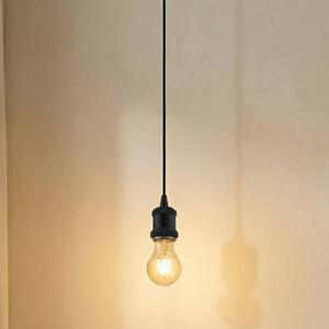Lampada a sospensione Lindby Hattie, attacco E27, nera, Ø 5 cm