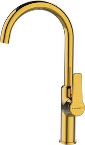 Rubinetto da cucina Rubinetto per lavello Rubinetto dorato Miscelatore monocomando