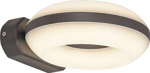 Luce LED per esterni Applique Graz metallo plastica grigio antracite L:22cm L:20cm H:6,5cm IP54