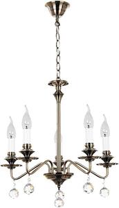 Lampada a sospensione Beatrice in metallo color bronzo antico Ø61cm H:48cm