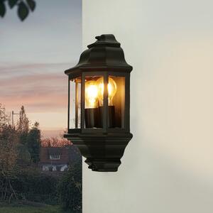 Lampada a parete da esterno IP44 nero E27 vetro alluminio lampada da esterno marittima parete giardino cortile