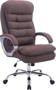 Sedia ergonomica da ufficio XXL - Sedia da ufficio - Tessuto di facile manutenzione UpleCholsthery | Colore: Marrone