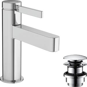 Miscelatore lavabo hansgrohe 100 Finoris con dispositivo di scarico push-open cromato, 1 pz