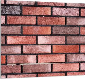 PIATTO IN VETRO PER CUCINA 65x60 Mattone