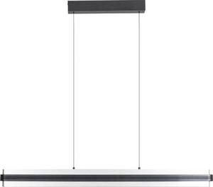 Lampada a sospensione Lucande LED Tarnin, nero/nickel, 98 cm