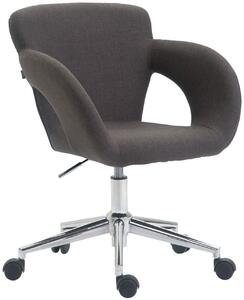 Sedia da ufficio Edison in tessuto grigio scuro