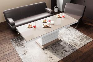 Tavolino di design H-333, regolabile in altezza e allungabile, tavolo da pranzo