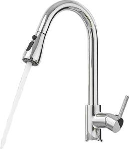 Rubinetto da cucina, doccetta estraibile, design monocomando, cromato