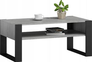 Tavolino retrò loft KAJA in cemento nero
