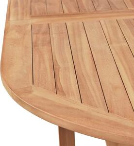 Tavolo ovale da giardino estensibile in legno di acacia 180/240x100x74h cm Open