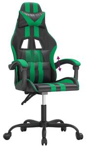 VidaXL Sedia da gioco in ecopelle nera e verde
