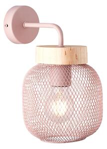 Applique scandinavo Giada E27 / WA-HÄNG / w/o bulb rosa chiaro, in metallo, 16 x 26 cm, BRILLIANT