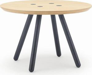 Tavolino ROLF BENZ Freistil 196 Abete massiccio Legno lamellare Ø 60 cm