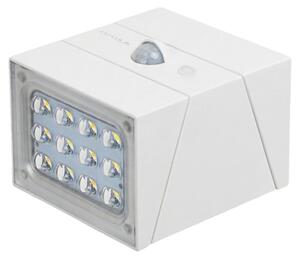 Lampada da esterno solare LUXULA, con luce LED da 300 lumen, regolabile in tonalità bianco caldo, neutro e freddo (CCT), colore bianco, grado di protezione IP65