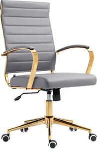 Sedia da ufficio ergonomica Art Learning - Comfort di seduta di design - Girevole a 360° | Colore: grigio