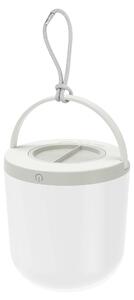 Lampada LED da esterno dimmerabile, luce bianca calda, alimentata a batteria, con passante, IP44, 3000K, 80 lm, grigia