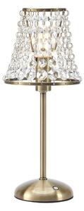 Markslöjd 109125 - Lampada da tavolo ricaricabile LED dimmerabile LIORA 1xE14/2W/2000 mAh ottone