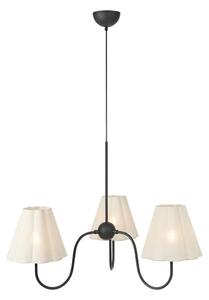 Markslöjd 109172 - Lampadario a cavo VEYA 3xE14/40W/230V lino/nero