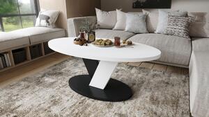 Tavolino di design Lova ovale 110x45x60 cm Tavolino da salotto Tavolino ovale Tavolino da divano