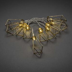 Catena luminosa decorativa a LED Konstsmide, rubini in metallo color ottone