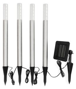 Konstsmide Treviso Lampada solare in acciaio inossidabile/plastica (set da 4)