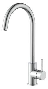 Rubinetto da cucina, acciaio inox, comando a una mano, 54053