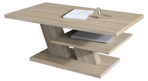 Tavolino da salotto di design Cliff, 110x60x45 cm, con ripiano