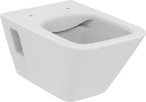 VIGOUR DERBY V3 Edge WC a parete con scarico basso, senza bordo di risciacquo, con fissaggio a vista e PflegetectPLUS, bianco