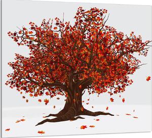 PIATTO IN VETRO PER CUCINA 65x60 albero