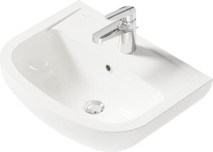 VIGOUR one V1 Lavabo 50 x 39 cm con foro per rubinetto e troppopieno, bianco