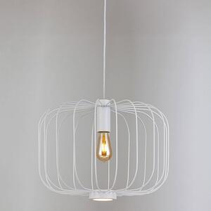 S.luce Rooms L lampada a sospensione a traliccio diretta e indiretta Ø 48cm bianco tondo
