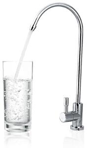 Rubinetto da cucina cromato, girevole a 360 gradi, adatto per filtri d'acqua